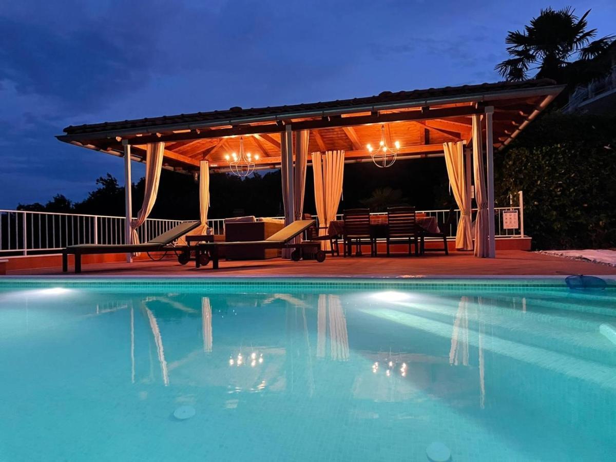 Villa Lovran - 150M To The Beach - Infinity Pool - Incredible Sea View - Fitness Room Buitenkant foto
