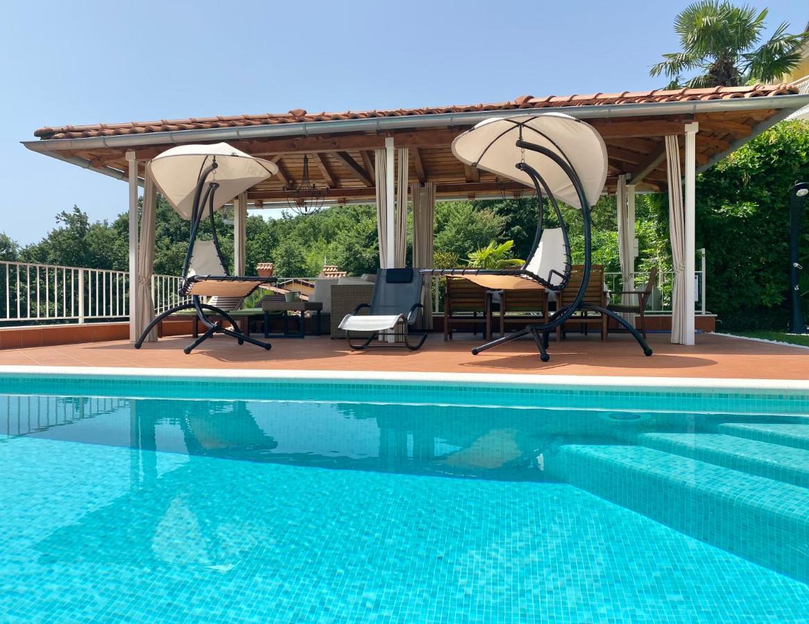 Villa Lovran - 150M To The Beach - Infinity Pool - Incredible Sea View - Fitness Room Buitenkant foto