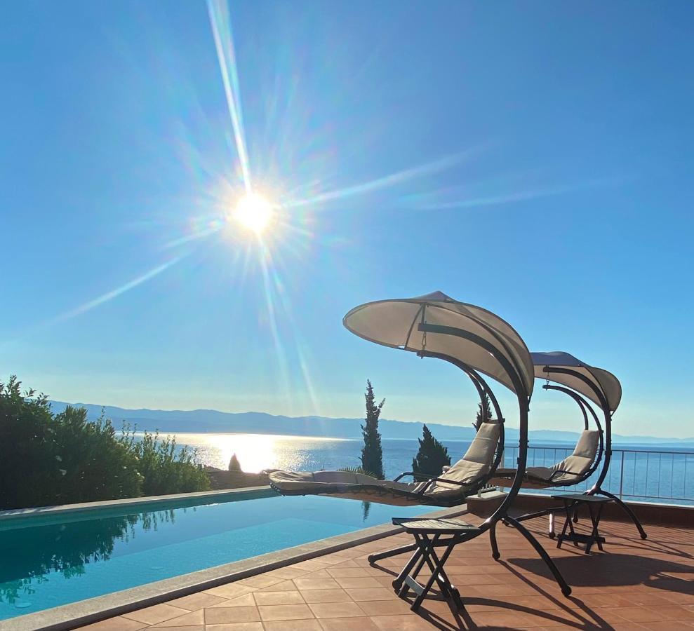 Villa Lovran - 150M To The Beach - Infinity Pool - Incredible Sea View - Fitness Room Buitenkant foto