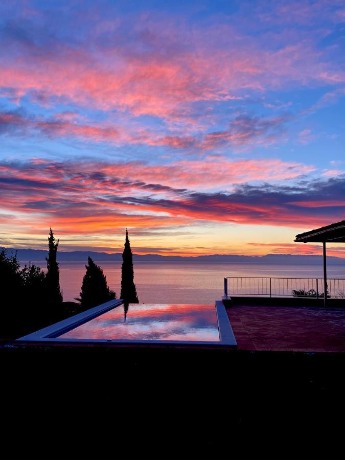 Villa Lovran - 150M To The Beach - Infinity Pool - Incredible Sea View - Fitness Room Buitenkant foto