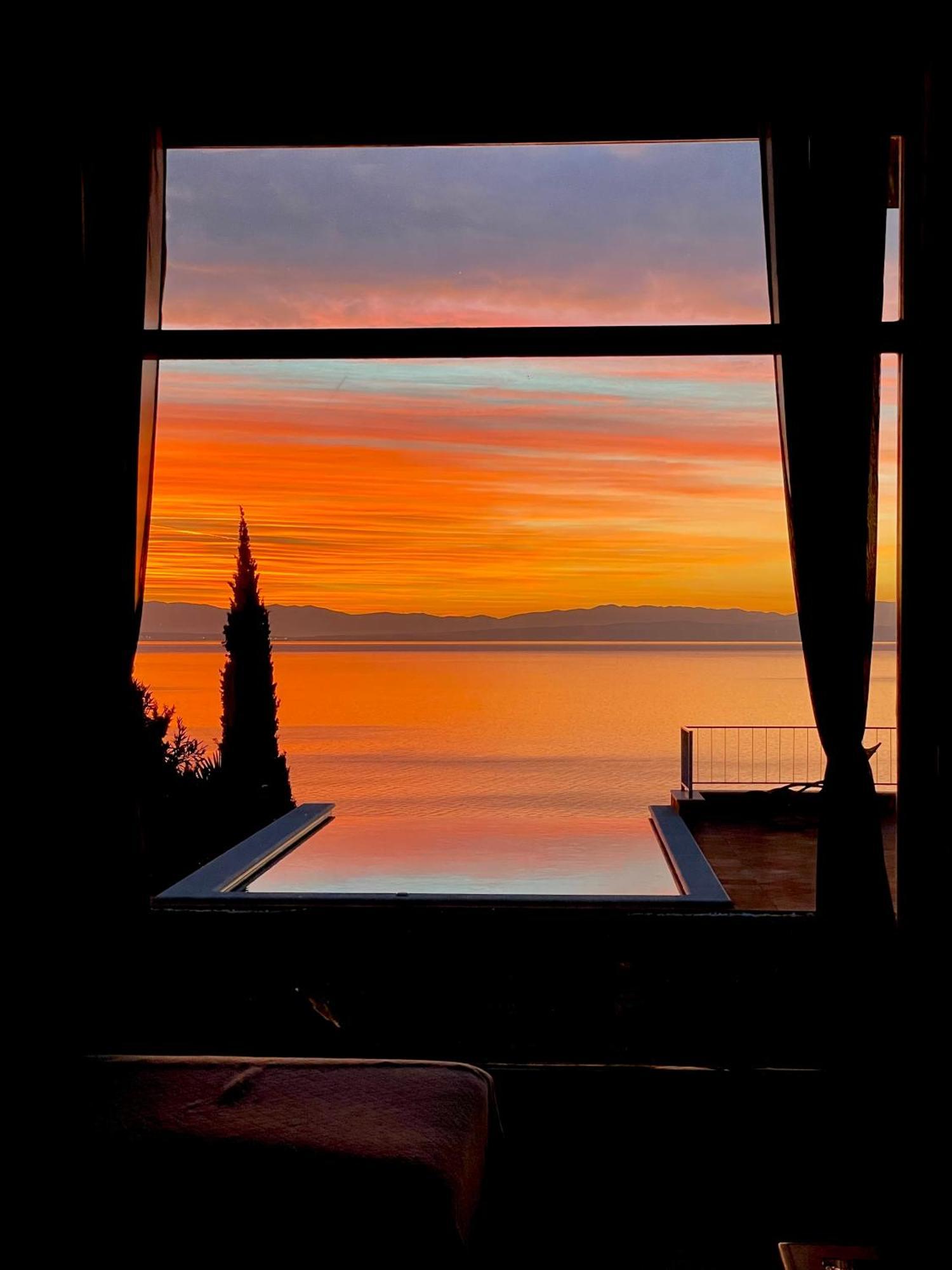 Villa Lovran - 150M To The Beach - Infinity Pool - Incredible Sea View - Fitness Room Buitenkant foto