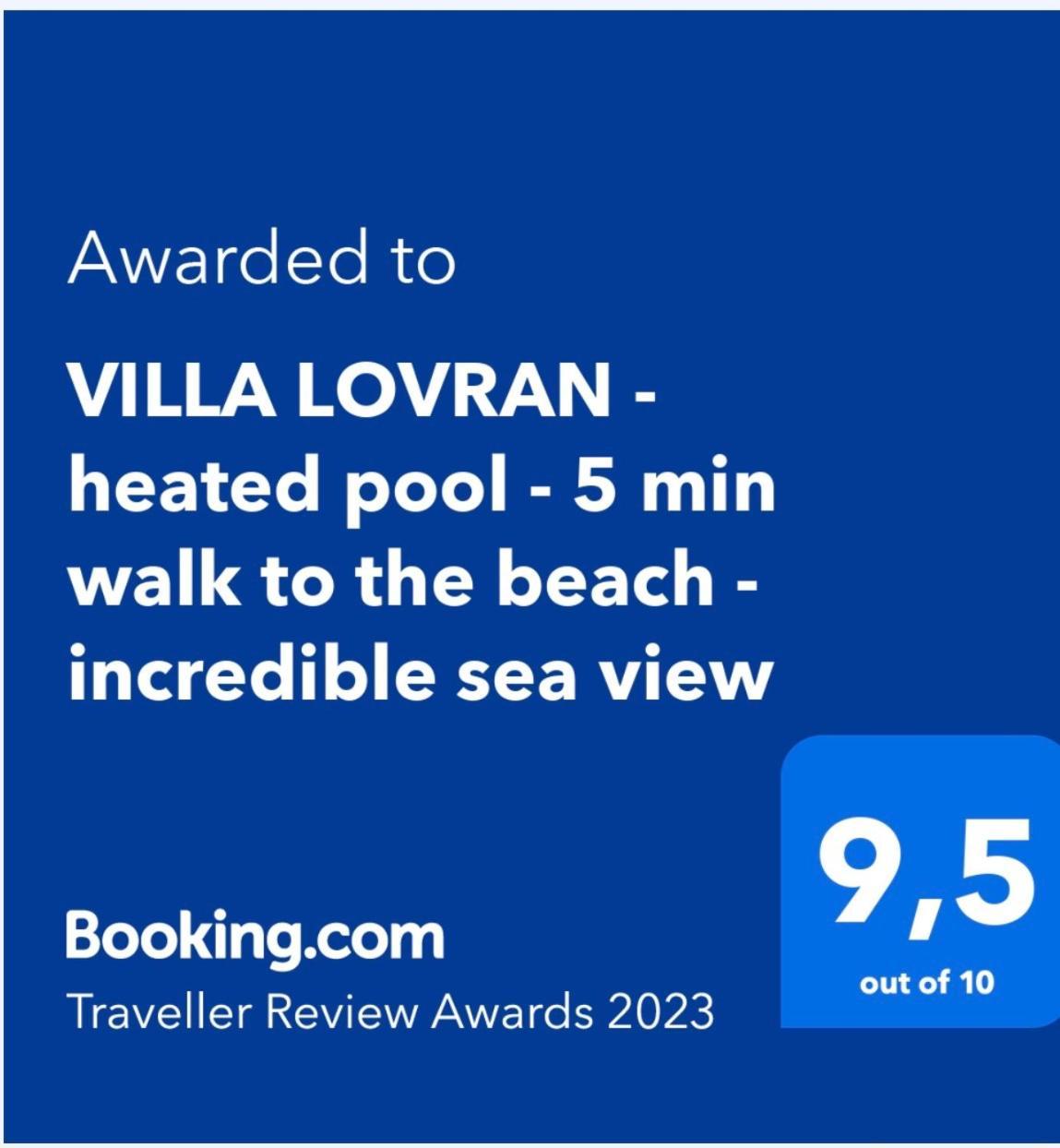Villa Lovran - 150M To The Beach - Infinity Pool - Incredible Sea View - Fitness Room Buitenkant foto