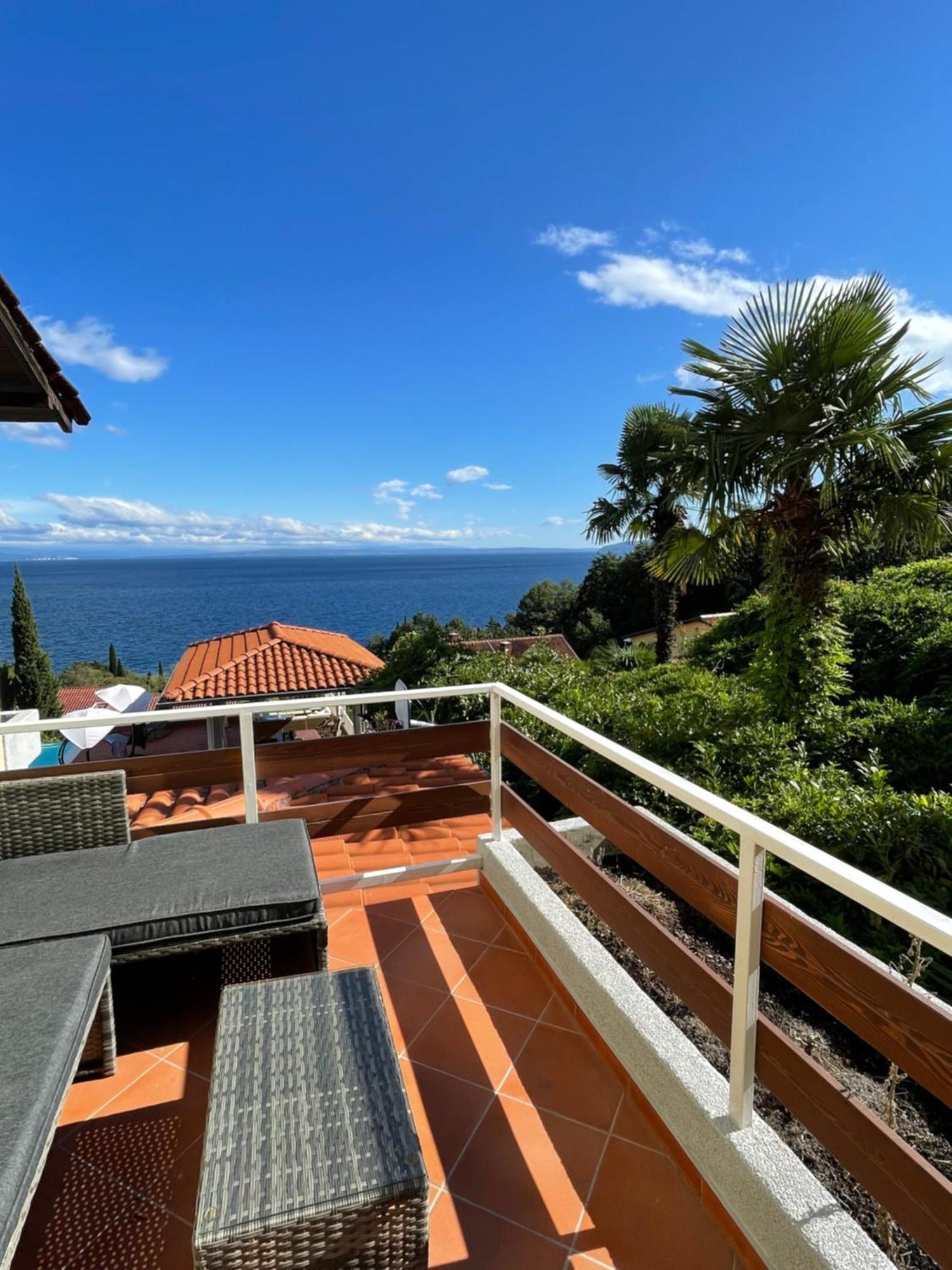 Villa Lovran - 150M To The Beach - Infinity Pool - Incredible Sea View - Fitness Room Buitenkant foto