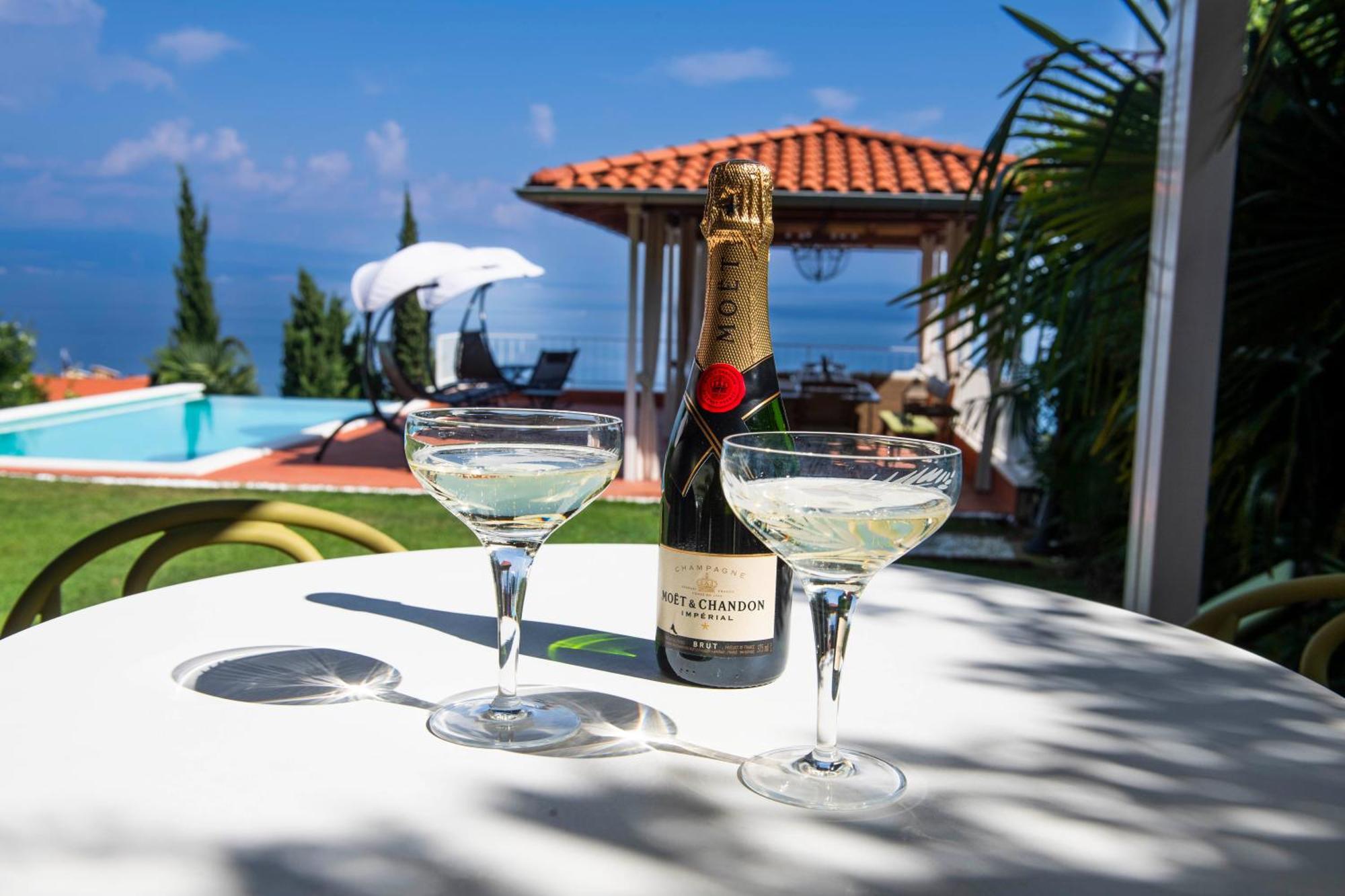 Villa Lovran - 150M To The Beach - Infinity Pool - Incredible Sea View - Fitness Room Buitenkant foto
