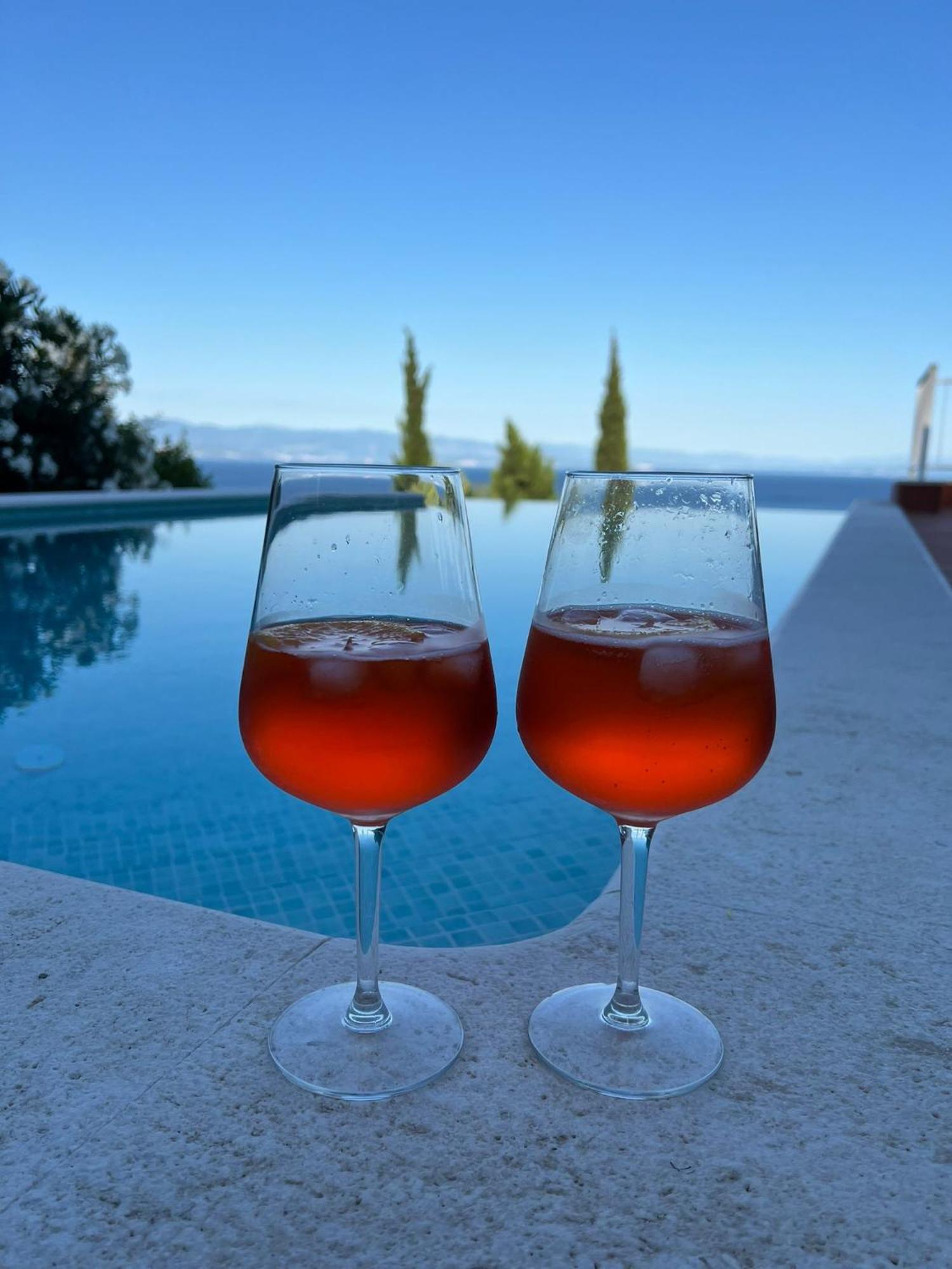 Villa Lovran - 150M To The Beach - Infinity Pool - Incredible Sea View - Fitness Room Buitenkant foto