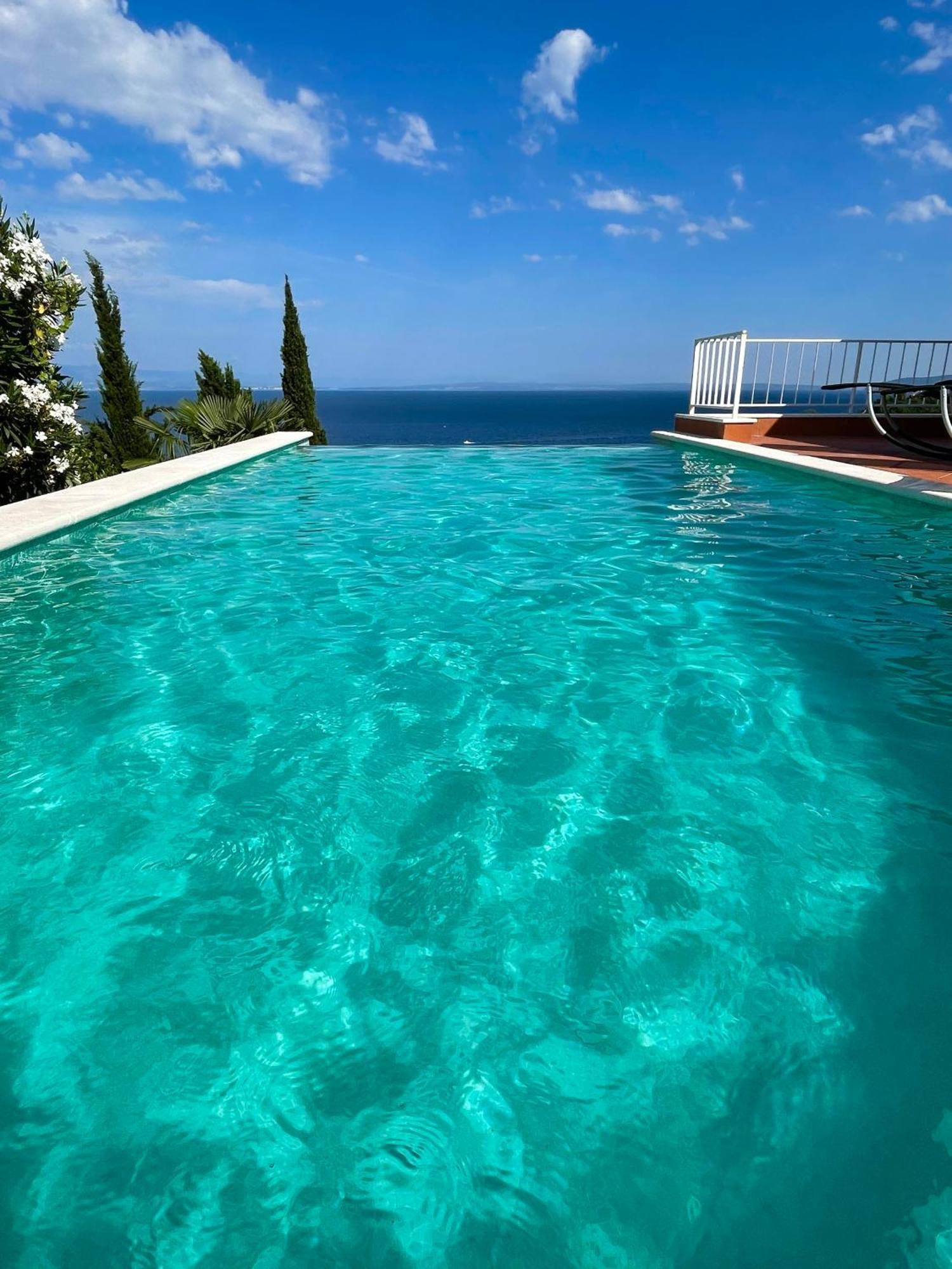 Villa Lovran - 150M To The Beach - Infinity Pool - Incredible Sea View - Fitness Room Buitenkant foto